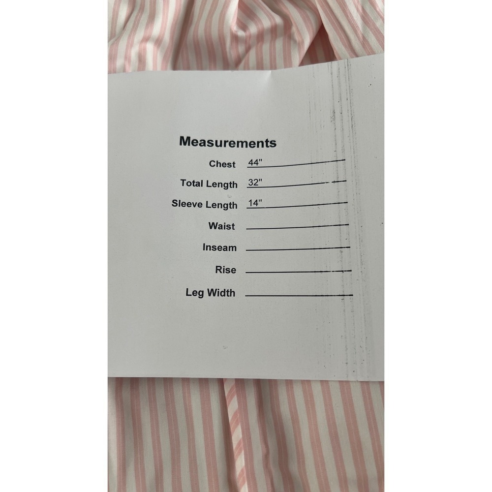 Mable The Label Pink Stripe Ruffle Sleeve‎ Tie Neck Dress Women's SMALL - Picture 2 of 7